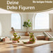 2 Yoga Deko-Figuren Frösche Set 8cm Skulptur Gymnastik Feng Shui Deko-Objekt
