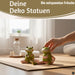 2 Yoga Deko-Figuren Frösche Set 8cm Skulptur Gymnastik Feng Shui Deko-Objekt