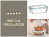 KI-generiertes Bild,Glas Frischhaltedose Cook & Lock 1480ml mit Deckel Lebensmittel Mikrowelle Gefrierbox