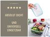 KI-generiertes Bild,Glas Frischhaltedose Cook & Lock 550ml mit Deckel Lebensmittel Mikrowelle Gefrierbox