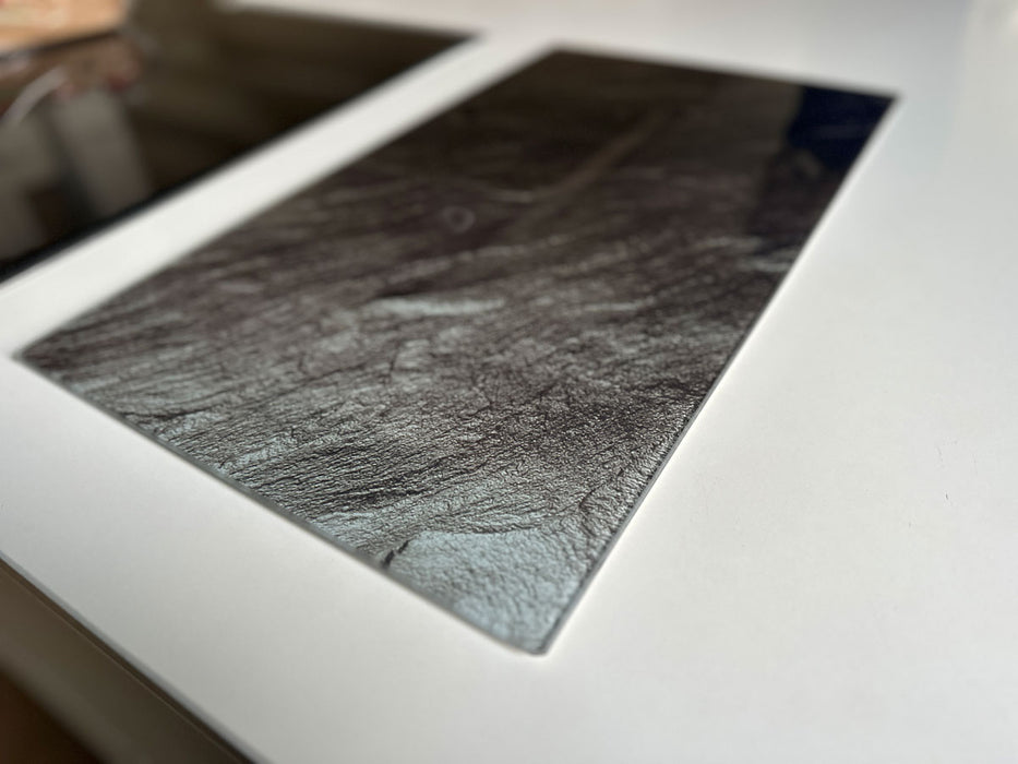 2´er Set Glas Herdabdeckplatten Schiefer 52x30cm Glasschneidebrett Schneidebrett