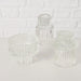 3er Set Glas Kerzenständer Klar 7cm Kerzenhalter für Stabkerzen Teelichter