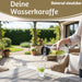 KI-generiertes Bild,2x Glas Flasche Wasserkaraffe 1L Borosilikatglas Deckel Sieb Karaffe Krug Flasche