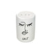 2-fach Salzstreuer Pfefferstreuer Salt & Pepper Creme Weiß 6cm Porzellan