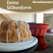 KI-generiertes Bild,Silikon Gugelhupf Backform 24cm Rund Napfkuchenform Gugelhupfform Kuchenform