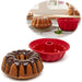 KI-generiertes Bild Silikon Gugelhupf Backform 24cm Rund Napfkuchenform Gugelhupfform Kuchenform