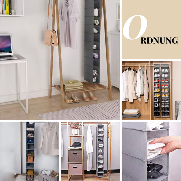 aufbewahrung hängeregal Hänge-Organizer 10 Fächer Hängeregal Schuhregal 120x15x30cm Hänge-Aufb — LS-LebenStil