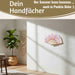 Handfächer Holz Stoff Fächer "Blume" Lila Pink Rose faltbar Faltfächer