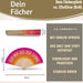 Handfächer Holz Stoff Fächer "Geh mir aus der Sonne" Pink faltbar Faltfächer