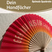 Handfächer Holz Stoff Fächer "Geh mir aus der Sonne" Pink faltbar Faltfächer