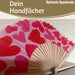 Handfächer Holz Stoff Fächer "Herzen" Rot Pink faltbar Faltfächer