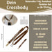 Crossbody Handykette Champagner Baby Leo 2 Karabiner zum Umhängen Smartphones