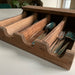 KI-generiertes Bild,Vintage Teak Holz Grimaud Cutlery 36cm 4 Fächer Besteckkasten Besteckkorb