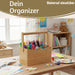 KI-generiertes Bild,Holz Besteckhalter 22cm Braun 4 Fächer mit Griff Cutlery Besteckkorb Stiftebox