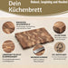 KI-generiertes Bild,Elegantes Holz Schneidebrett Akazie 30x20x1,6cm Küchenbrett Tranchierbrett