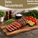 KI-generiertes Bild,Elegantes Holz Schneidebrett Akazie 30x20x1,6cm Küchenbrett Tranchierbrett