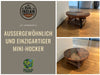 Holz Pflanzenhocker 25x12cm Rund Mini Tisch Deko Hocker Blumenständer