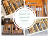 Holz Schubladeneinsatz Besteckkasten 28-45cm ausziehbar Besteckbox Organizer