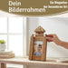 Vintage Holz Bilderrahmen 30cm Leuchtturm Braun Maritim Aufsteller Fotorahmen
