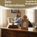 Vintage Holz Bilderrahmen 30cm Leuchtturm Braun Maritim Aufsteller Fotorahmen