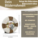 Vintage Holz Bilderrahmen 15cm Rund Maritim Steuerrad Aufsteller Fotorahmen