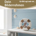 Vintage Holz Bilderrahmen 15cm Rund Maritim Steuerrad Aufsteller Fotorahmen