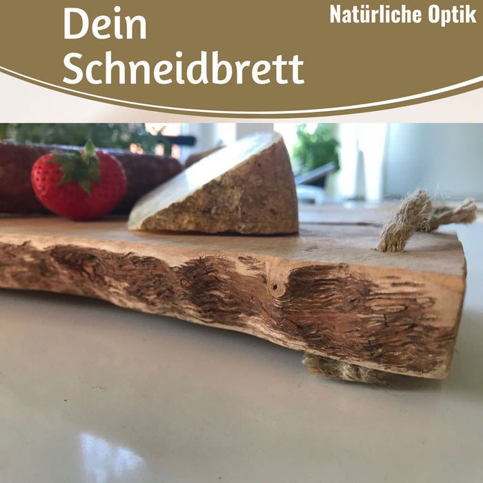 KI-generiertes Bild,XL Mango Schneidebrett 50cm Echt-Holz Küchenbrett Vesperbrett Servierbrett