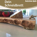 KI-generiertes Bild,XL Mango Schneidebrett 50cm Echt-Holz Küchenbrett Vesperbrett Servierbrett