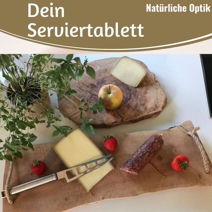 KI-generiertes Bild,XL Mango Schneidebrett 50cm Echt-Holz Küchenbrett Vesperbrett Servierbrett