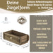 KI-generiertes Bild,Holz Ziegelform Unika 31x15cm Herz Braun alte Backsteinform Cutlery Deko
