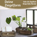 KI-generiertes Bild,Holz Ziegelform Unika 31x15cm Herz Braun alte Backsteinform Cutlery Deko