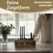 KI-generiertes Bild,Holz Ziegelform Unika 31x15cm Herz Braun alte Backsteinform Cutlery Deko
