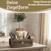 Holz Ziegelform Unika 31x15cm Herz Braun alte Backsteinform Cutlery Deko
