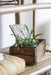 KI-generiertes Bild,Holz Aufbewahrung-Box 32x15x10cm 1-fach Ziegelform-Optik Cutlery Deko