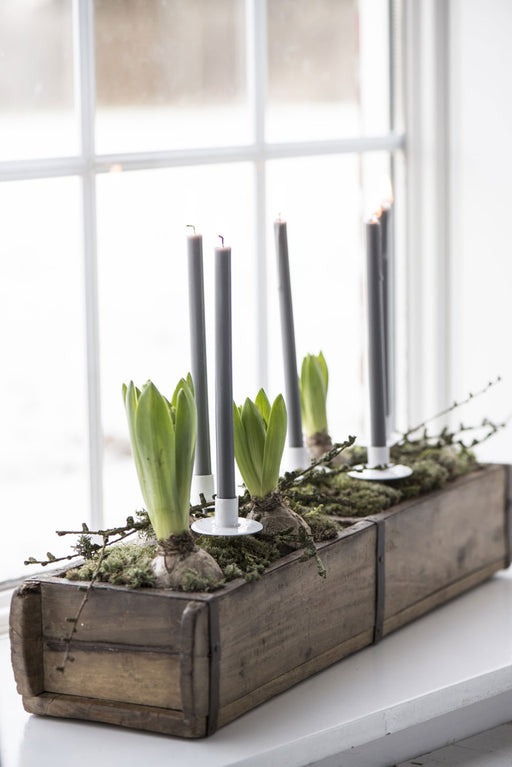 IB Laursen Holz Ziegelform 57x15x10cm Unika Braun 2-fach alte Backsteinform Cutlery