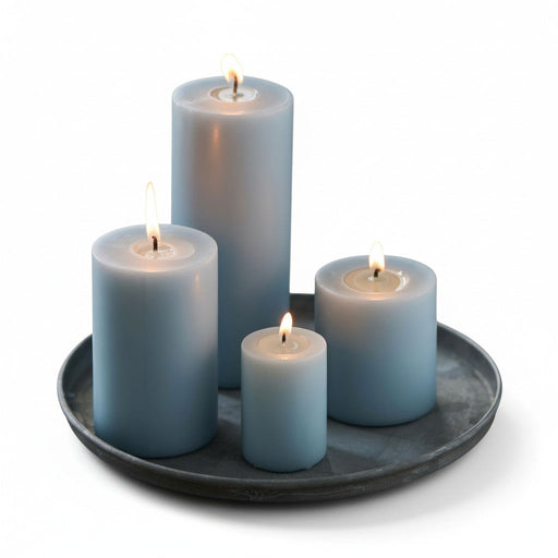 Metall Deko Kerzenteller 22cm Rund Silber Kerzentablett Kerzenschale Schale