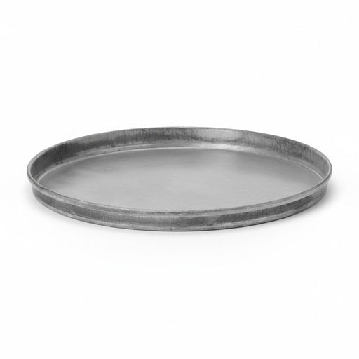 Metall Deko Kerzenteller 16cm Rund Silber Kerzentablett Kerzenschale Schale
