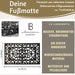 Türmatte Fußmatte Gummi Filigran 75x45cm Schwarz Fußabtreter Türvorleger