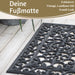Türmatte Fußmatte Gummi Filigran 75x45cm Schwarz Fußabtreter Türvorleger