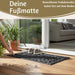 Türmatte Fußmatte Gummi Filigran 75x45cm Schwarz Fußabtreter Türvorleger
