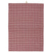Vintage Geschirrtuch 50x70cm Karo Rot Beige 100% Baumwolle Geschirr Handtuch