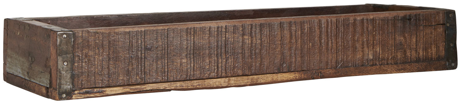 KI-generiertes Bild,Ib Laursen Vintage Holz Aufbewahrungsbox 43x13x6cm Unika Braun Deko-Kiste