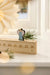 Vintage Holz Adventskalender gehender Engel 50cm Countdown Xmas Deko