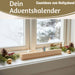 KI-generiertes Bild,Vintage Holz Adventskalender gehender Engel 50cm Countdown Xmas Deko