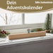 KI-generiertes Bild,Vintage Holz Adventskalender gehender Engel 50cm Countdown Xmas Deko