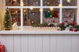Vintage Holz Adventskalender hüpfende Rentier 50cm Countdown Xmas Deko