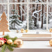 Vintage Holz Adventskalender gehender Stern Silber glänzend 50cm Countdown Xmas Deko