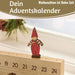 KI-generiertes Bild,Vintage Holz Adventskalender gehendes Wichtelmännchen 50cm Countdown Xmas Deko