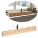KI-generiertes Bild Vintage Holz Adventskalender gehendes Wichtelmännchen 50cm Countdown Xmas Deko