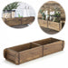 KI-generiertes Bild IB Laursen Holz Ziegelform 57x15x10cm Unika Braun 2-fach alte Backsteinform Cutlery